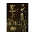 Trademark Fine Art Jean Plout 'Halloween Graveyard 3' Canvas Art, 14x19 ALI37255-C1419GG